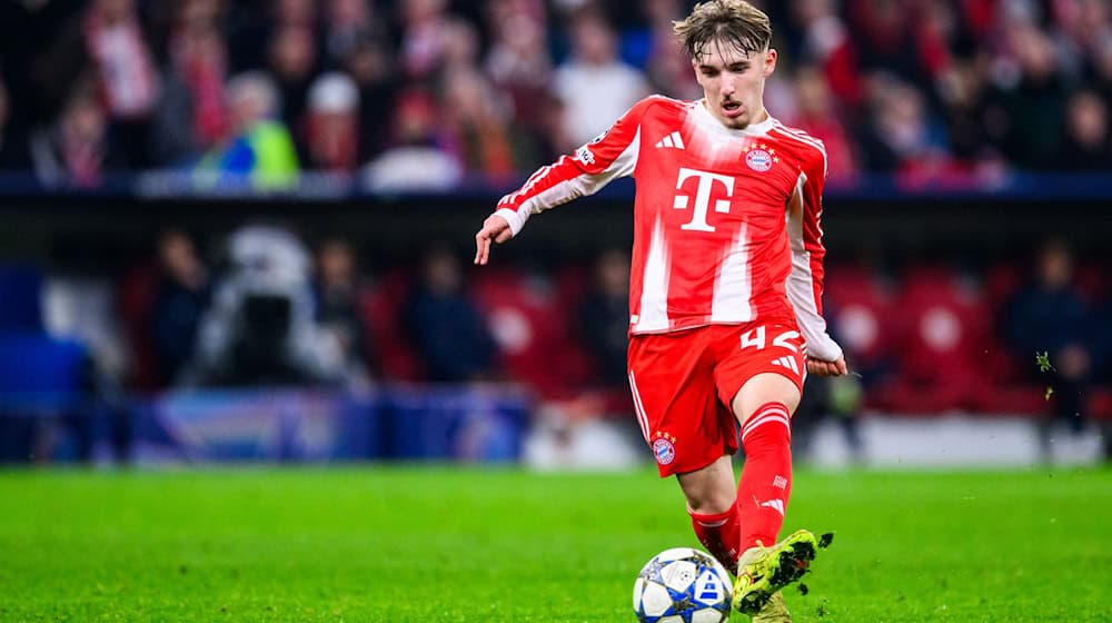 Trägt auch gern das Bayern-Trikot: Lennart Karl. (Archivbild) / Foto: Tom Weller/dpa