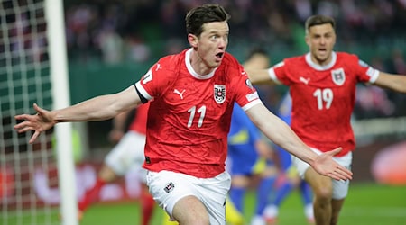 Für Österreich ist Michael Gregoritsch ein Dauerbrenner. (Archivbild) / Foto: Heinz-Peter Bader/AP/dpa