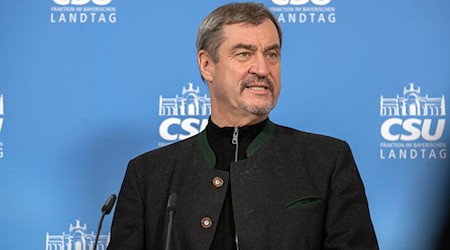 CSU-Chef Söder beklagt sich über eine fehlende Unterstützung im Land für die Demonstranten im Iran.  / Foto: Pia Bayer/dpa