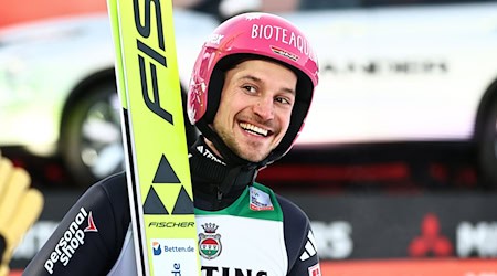 Felix Hoffmann ist bei der Vierschanzentournee der beste deutsche Skispringer. / Foto: Daniel Karmann/dpa