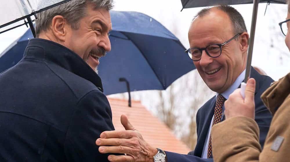 Vor einem Jahr strotzte die Union vor der Bundestagswahl noch nur so vor Selbstbewusstsein - inzwischen ist auch bei CDU und CSU die Stimmung gedämpfter. 2026 wird ein schwieriges Jahr für die Union mit großen Herausforderungen. (Archivbild) / Foto: Peter Kneffel/dpa