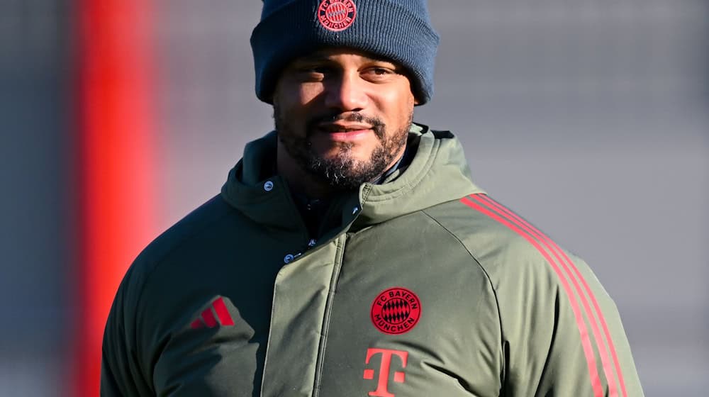 Vincent Kompany beim Abschlusstraining des FC Bayern. / Foto: Sven Hoppe/dpa