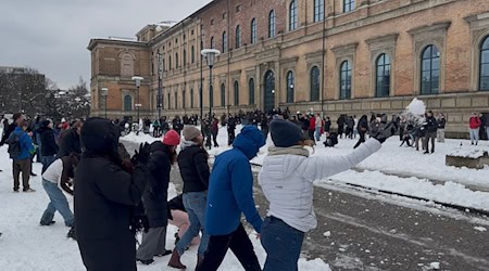 München: Veranstalter nach großer Schneeballschlacht an der Alten Pinakothek angezeigt