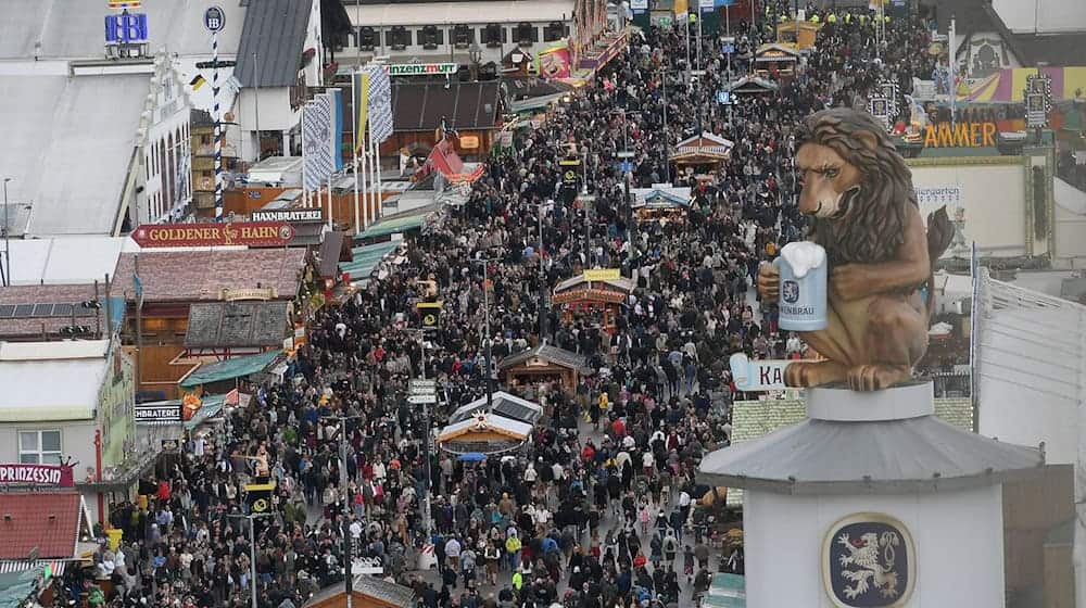 Sollen Wiesn-Besucher bald Eintritt zahlen? (Archivbild) / Foto: Felix Hörhager/dpa
