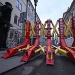 Die Polizei hat den Bereich rund um den Veranstaltungsort der Münchner Sicherheitskonferenz am Promenadeplatz abgesperrt. / Foto: Felix Hörhager/dpa