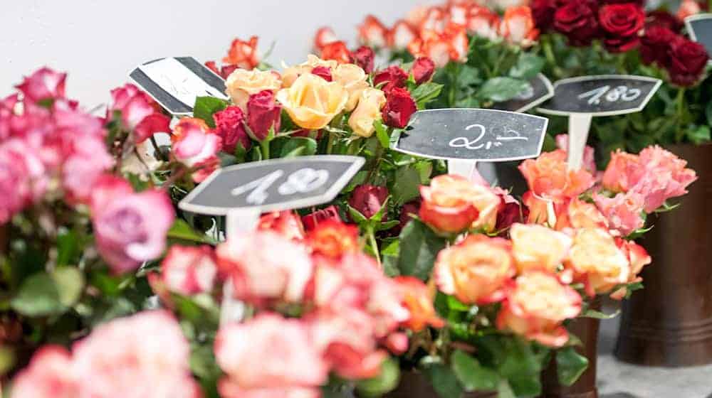 Der Valentinstag sorgt im bayerischen Handel für sehr viel mehr Umsatz als Fasching beziehungsweise Fastnacht. (Archivbild) / Foto: Pia Bayer/dpa