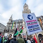 Vielerorts in der Münchner Innenstadt wird es in den Tagen um die Sicherheitskonferenz Demonstrationen geben. (Archivbild)  / Foto: Armin Weigel/dpa