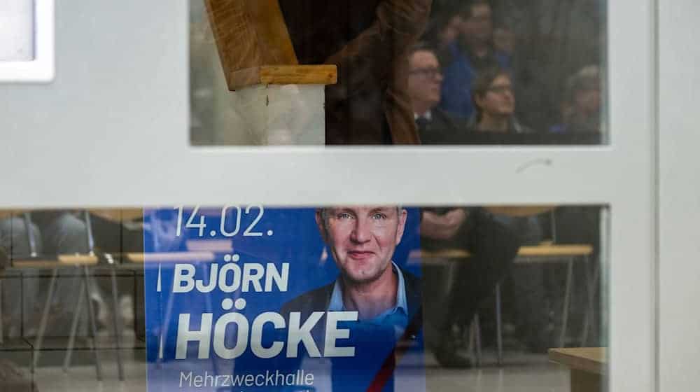 Am Samstag fand eine Wahlkampfveranstaltung in Seybothenreuth mit Höcke statt. / Foto: Pia Bayer/dpa