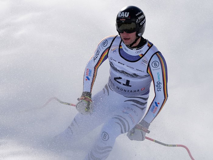 Für Skirennfahrer Luis Vogt ist die Saison vorzeitig beendet. (Archivbild) / Foto: Giovanni Auletta/AP/dpa