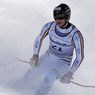 Für Skirennfahrer Luis Vogt ist die Saison vorzeitig beendet. (Archivbild) / Foto: Giovanni Auletta/AP/dpa