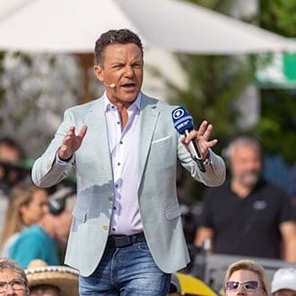 Moderator Stefan Mross. / Foto: Philipp von Ditfurth/dpa