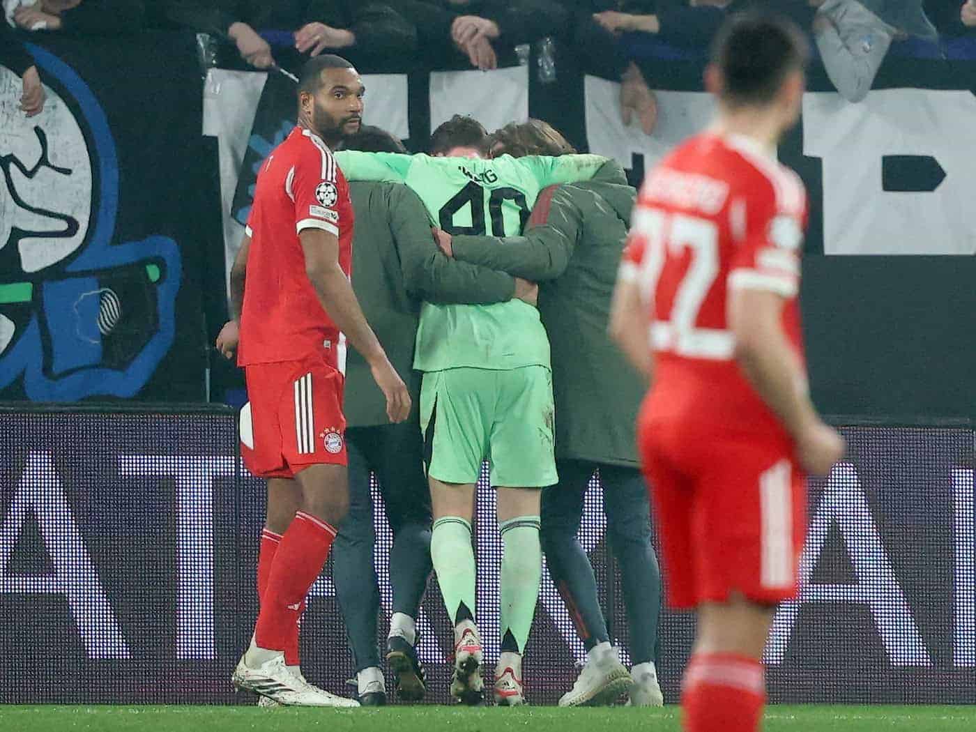 Jonas Urbig verletzte sich beim 6:1 im Hinspiel. (Archivbild) / Foto: Jan Woitas/dpa