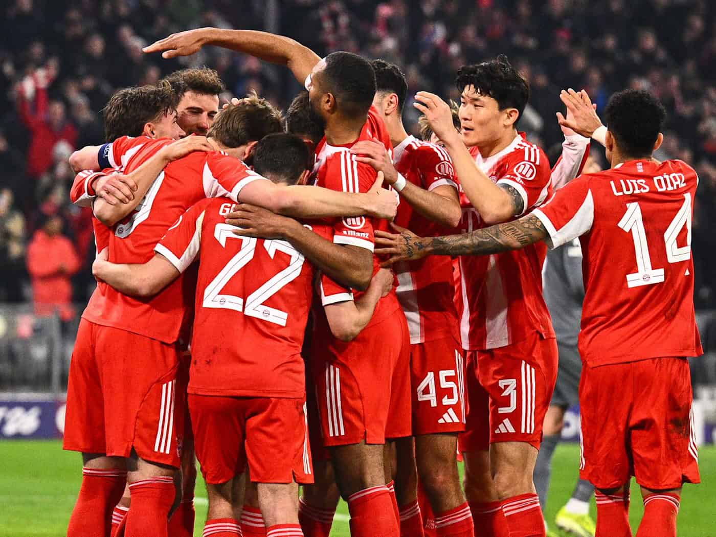 Jubel, Trubel, Titelfavorit: Der FC Bayern setzt ein Zeichen in Europa. / Foto: Tom Weller/dpa