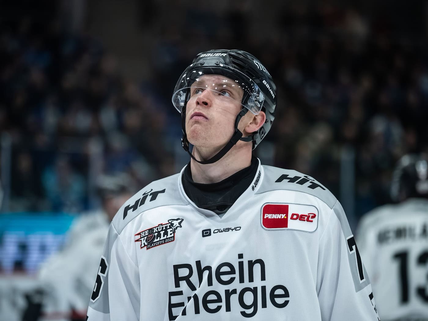 Nate Schnarr traf beim Kölner Erfolg gegen Schwenningen doppelt. (Archivbild) / Foto: Silas Stein/dpa