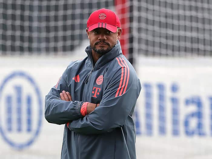 Bayern-Trainer Vincent Kompany hofft auf ein gutes Hinspiel-Ergebnis. / Foto: Philippe Ruiz/dpa