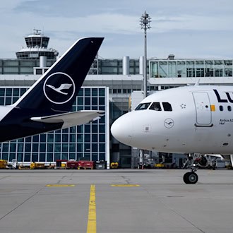 Lufthansa-Maschinen am Münchner Flughafen. (Symbolbild) / Foto: Sven Hoppe/dpa