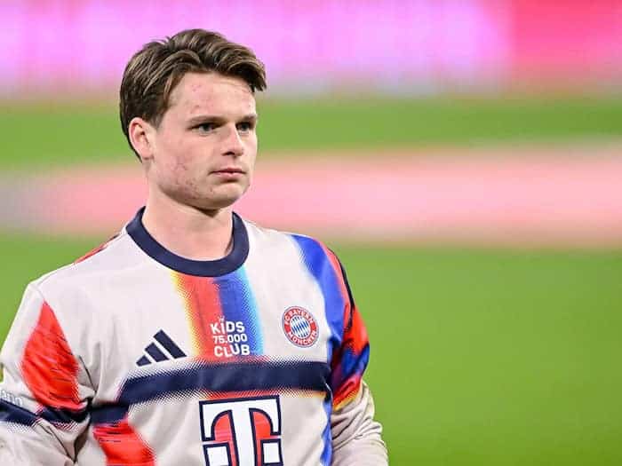 Jonas Urbig konnte nach seiner Gehirnerschütterung wieder trainieren. (Archivbild) / Foto: Harry Langer/dpa