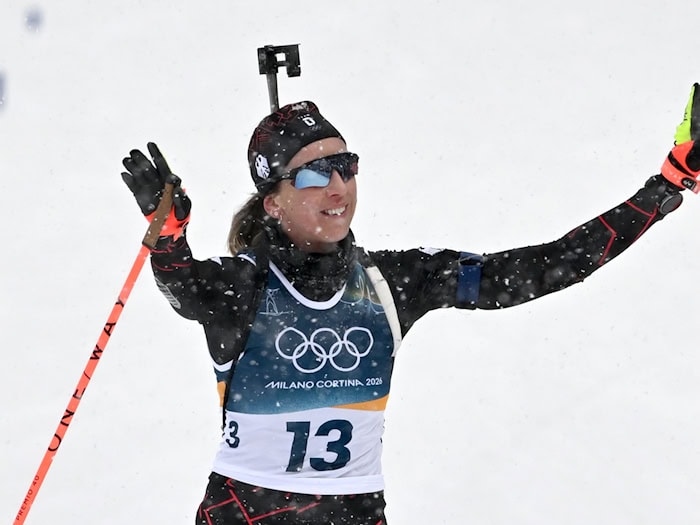 Franziska Preuß wechselt die Seiten und wird erstmals ein Rennen kommentieren. (Archivbild) / Foto: Hendrik Schmidt/dpa