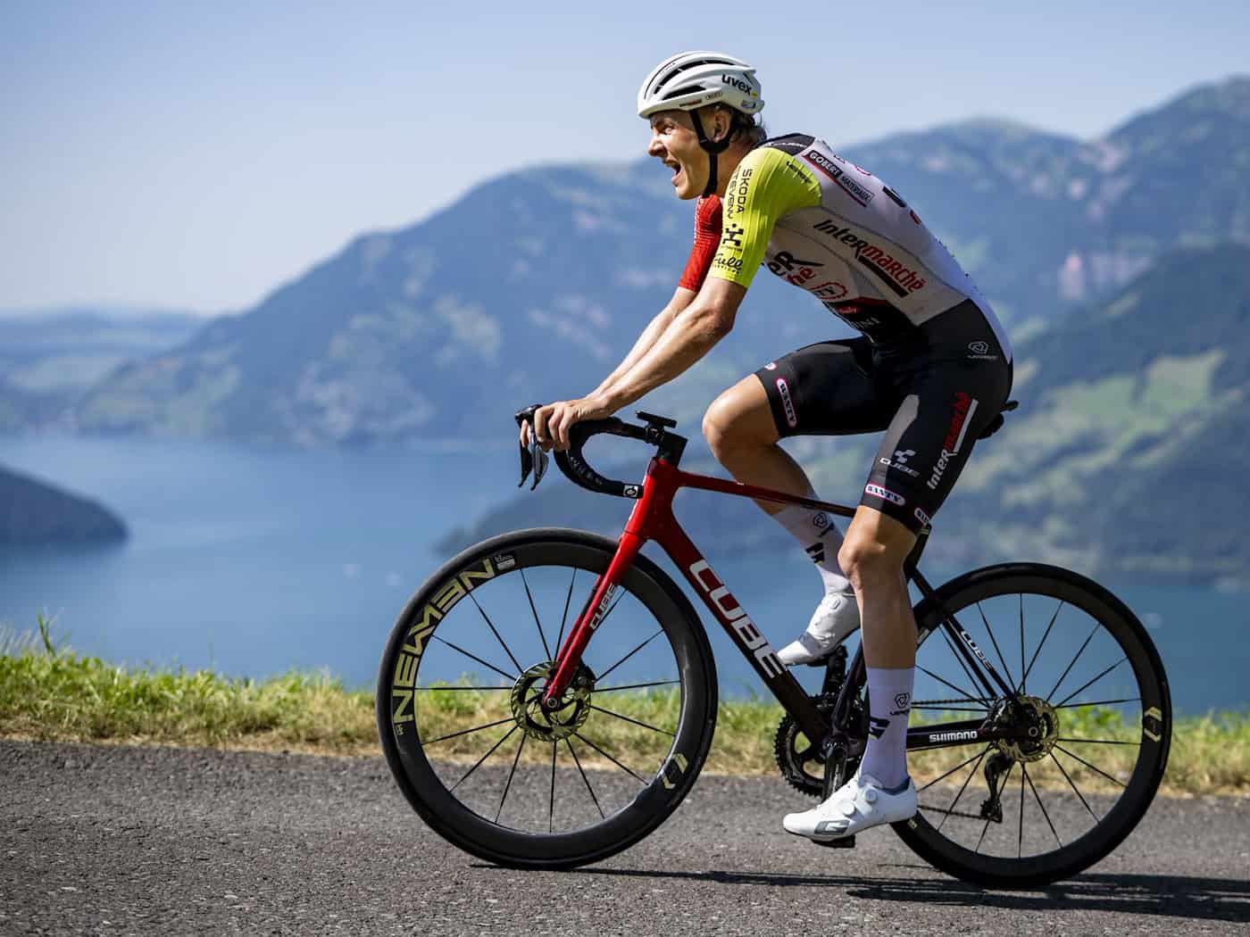 Der deutsche Radprofi Georg Zimmermann hat sich verletzt. (Archivbild) / Foto: Gian Ehrenzeller/KEYSTONE/dpa