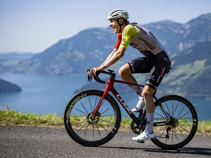 Der deutsche Radprofi Georg Zimmermann hat sich verletzt. (Archivbild) / Foto: Gian Ehrenzeller/KEYSTONE/dpa