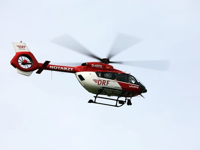Ein Rettungshubschrauber rückte aus. (Symbolbild) / Foto: Jan Woitas/dpa