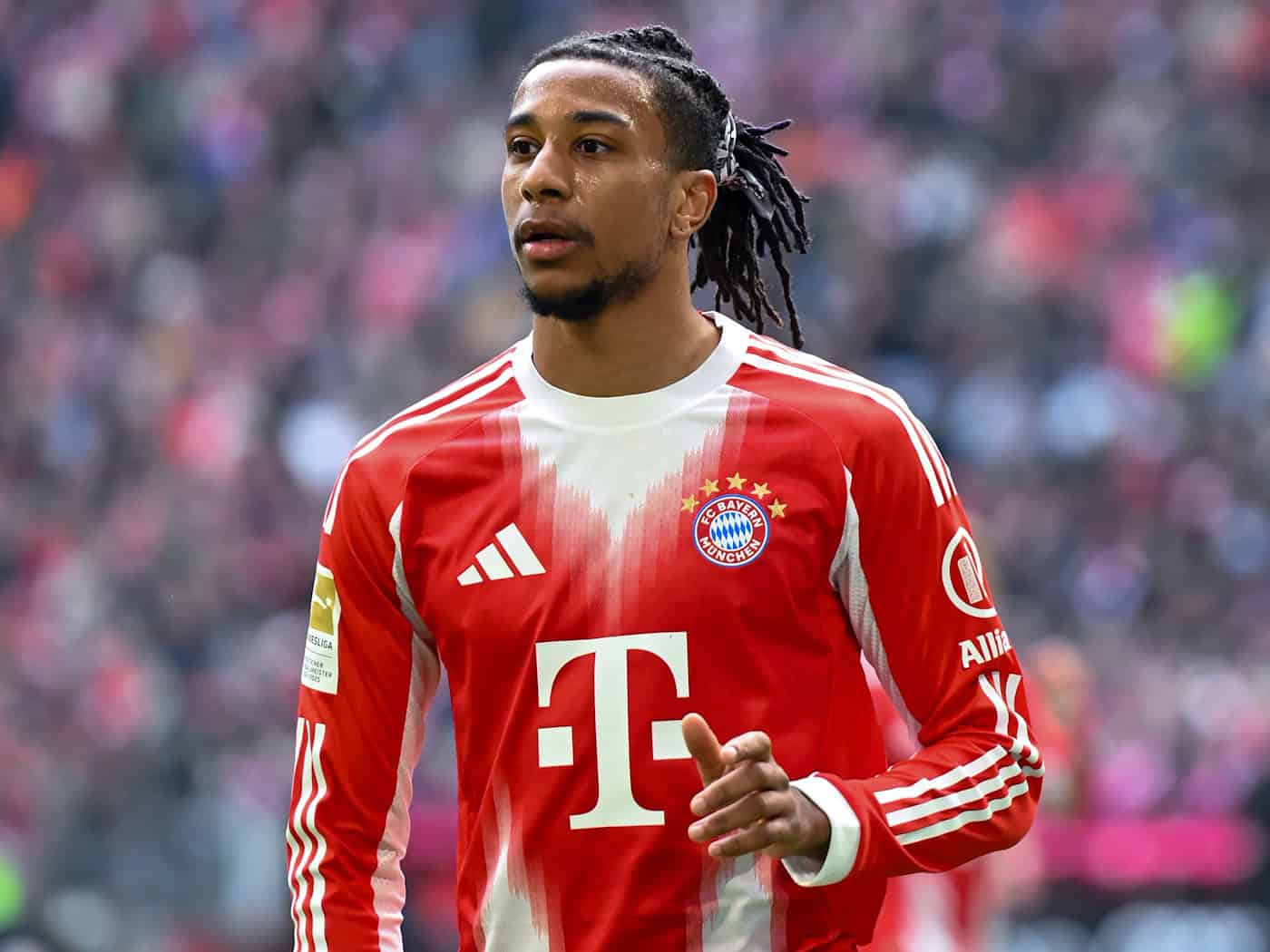 Im Fokus internationaler Topclubs: Bayern-Star Olise. / Foto: Sven Hoppe/dpa