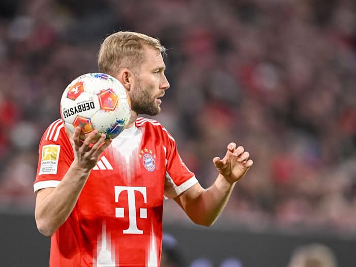 Verlängert Konrad Laimer beim FC Bayern? (Archivbild) / Foto: Harry Langer/dpa