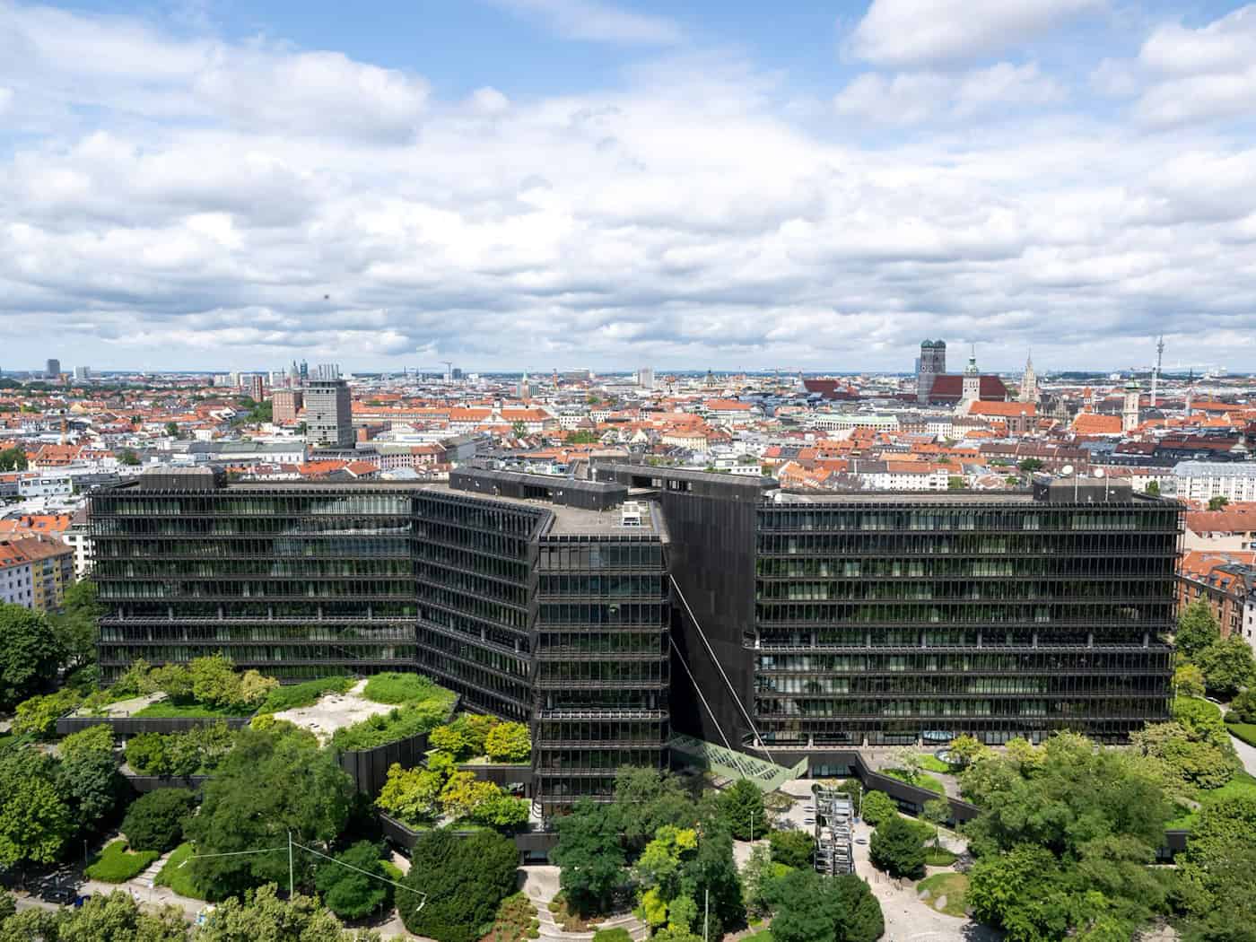 Das Europäische Patentamt in München. (Archivbild) / Foto: Peter Kneffel/dpa