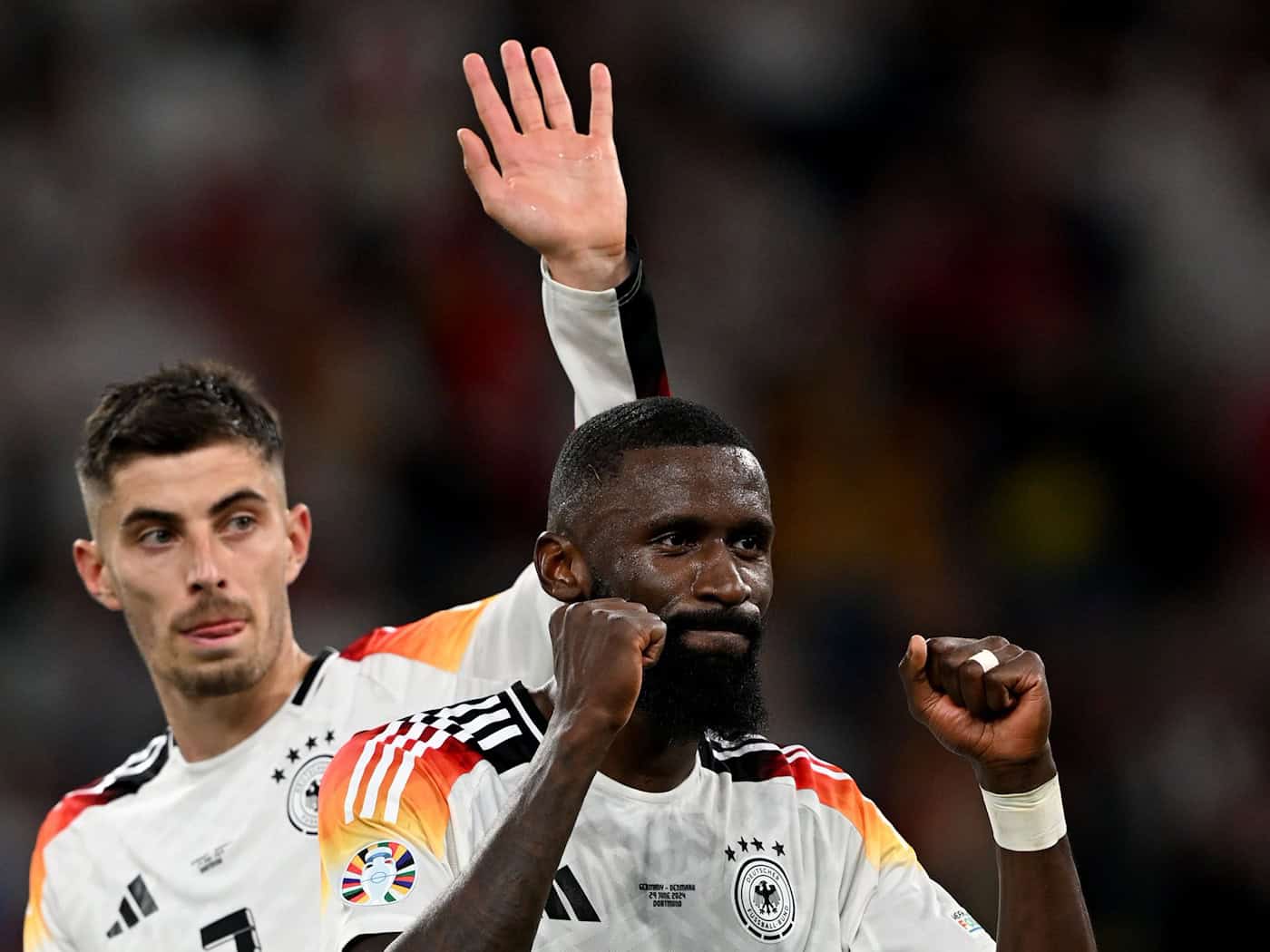 Kai Havertz und Antonio Rüdiger sind Vize-Kapitäne im DFB-Team. (Archivbild) / Foto: Bernd Thissen/dpa