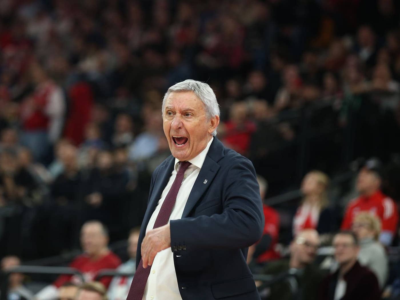 Bayern-Trainer Svetislav Pesic sah eine enttäuschende Münchener Leistung nach der Pause. (Archivbild) / Foto: Matthias Stickel/dpa