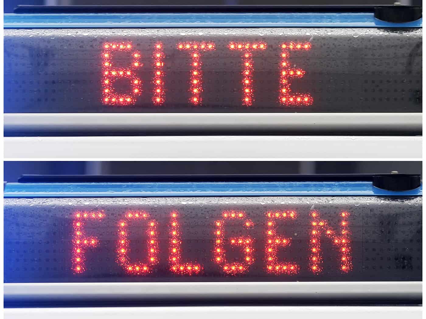 Der Fahrer ignorierte die Anhaltesignale der Beamten und raste stattdessen davon. (Symbolbild) / Foto: Fredrik Von Erichsen/dpa