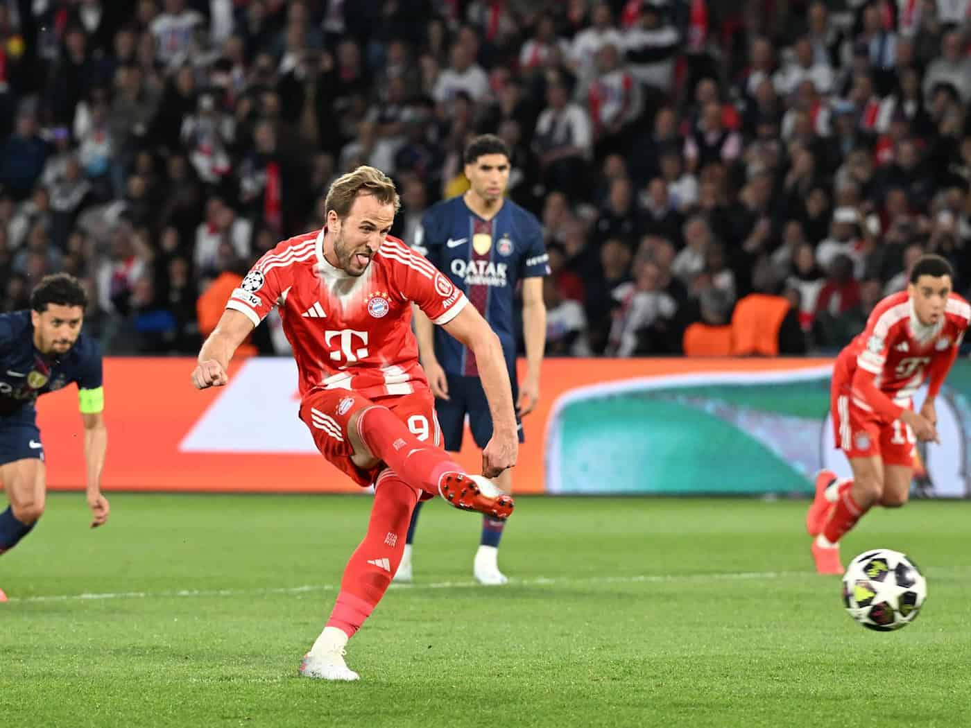 Elfmeter versenkt: Es war das 13. Tor von Harry in dieser Champions-League-Saison.  / Foto: Federico Gambarini/dpa