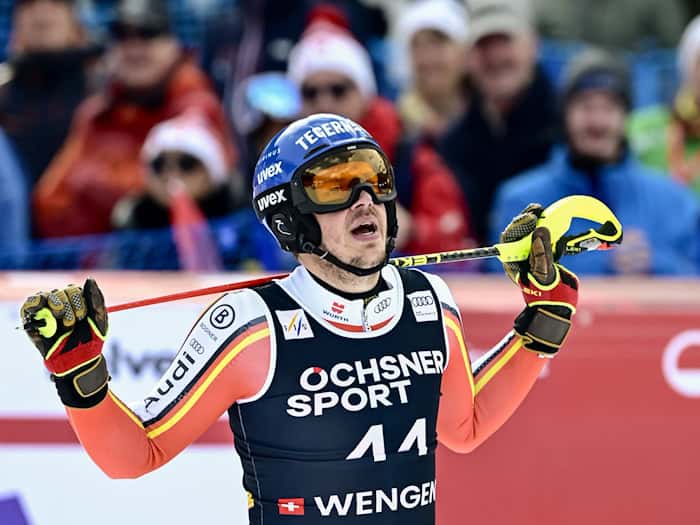 Slalomfahrer Anton Tremmel beendet seine Karriere. (Archivbild) / Foto: Jean-Christophe Bott/KEYSTONE/dpa