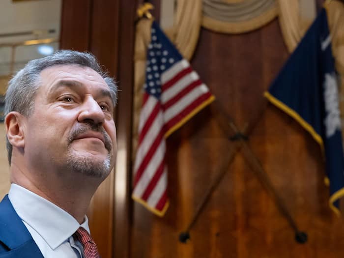 Das Fazit von Markus Söder: Trotz der nicht einfachen politischen Lage sind die Beziehungen zu den USA für Bayern weiterhin immens wichtig.   / Foto: Sven Hoppe/dpa