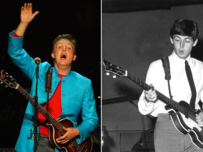 Der Musikinstrumenten-Hersteller Höfner hatte die Suche nach Paul McCartneys Bass-Gitarre unterstützt. (Archivbild)   / Foto: Achim Scheidemann/-/dpa