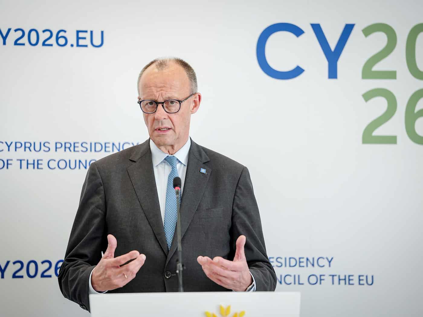 Kanzler und CDU-Chef Merz nimmt Vorschläge für Steinmeier-Nachfolge zur Kenntnis / Foto: Kay Nietfeld/dpa