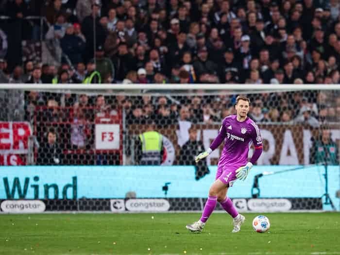 «Total entspannt»: Bayern-Torwart Manuel Neuer. / Foto: Christian Charisius/dpa