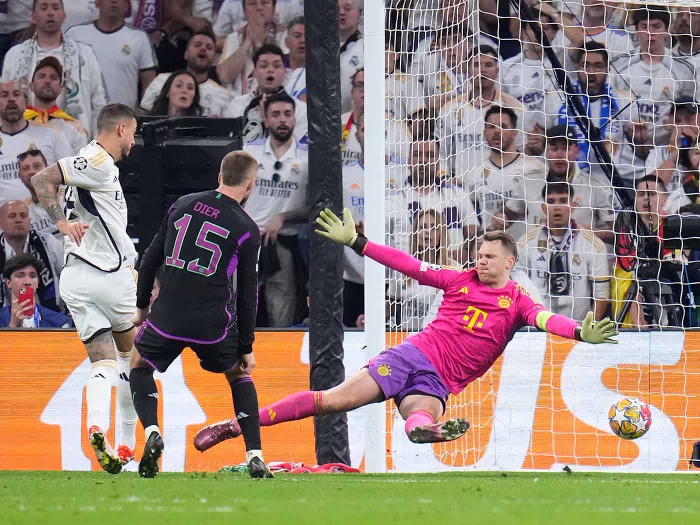 Bittere Erinnerung: Joselu überwindet Manuel Neuer nach dessen Patzer zum 1:1. (Archivild) / Foto: Manu Fernandez/AP