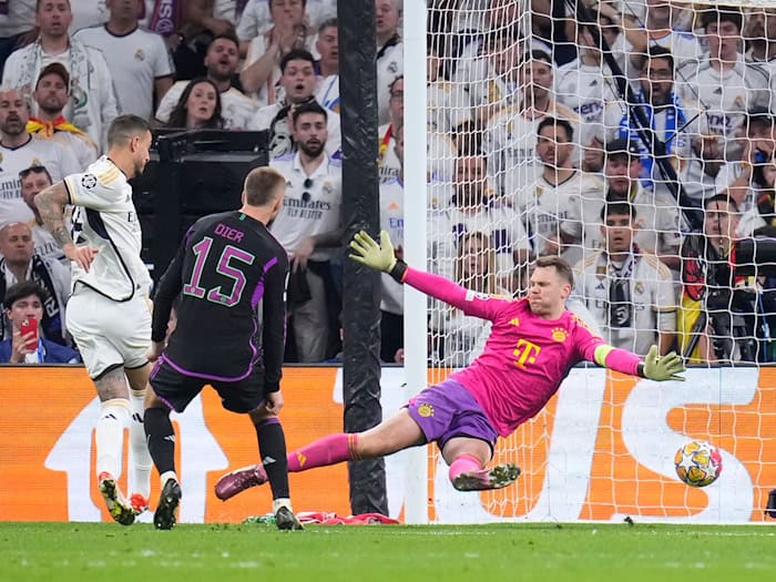 Bittere Erinnerung: Joselu überwindet Manuel Neuer nach dessen Patzer zum 1:1. (Archivild) / Foto: Manu Fernandez/AP