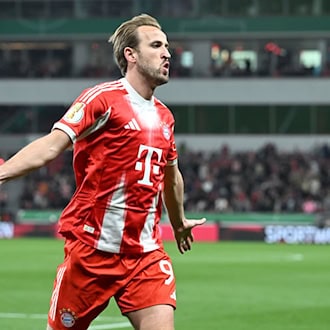 Typisches Bayern-Bild: Harry Kane beim Torjubel. (Archivbild) / Foto: Federico Gambarini/dpa
