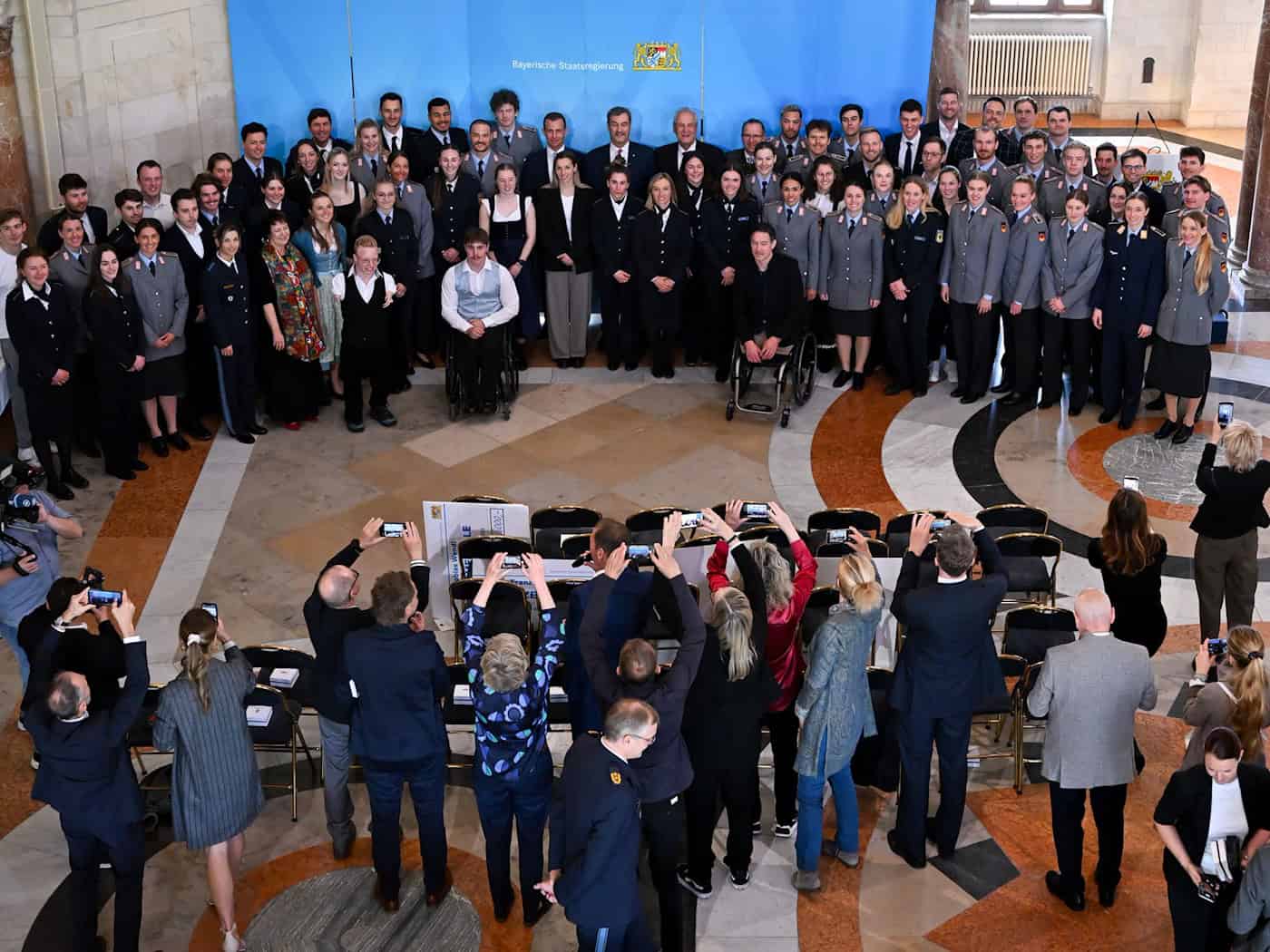 Großer Empfang für Bayerns Olympioniken in der Bayerischen Staatskanzlei.  / Foto: Sven Hoppe/dpa