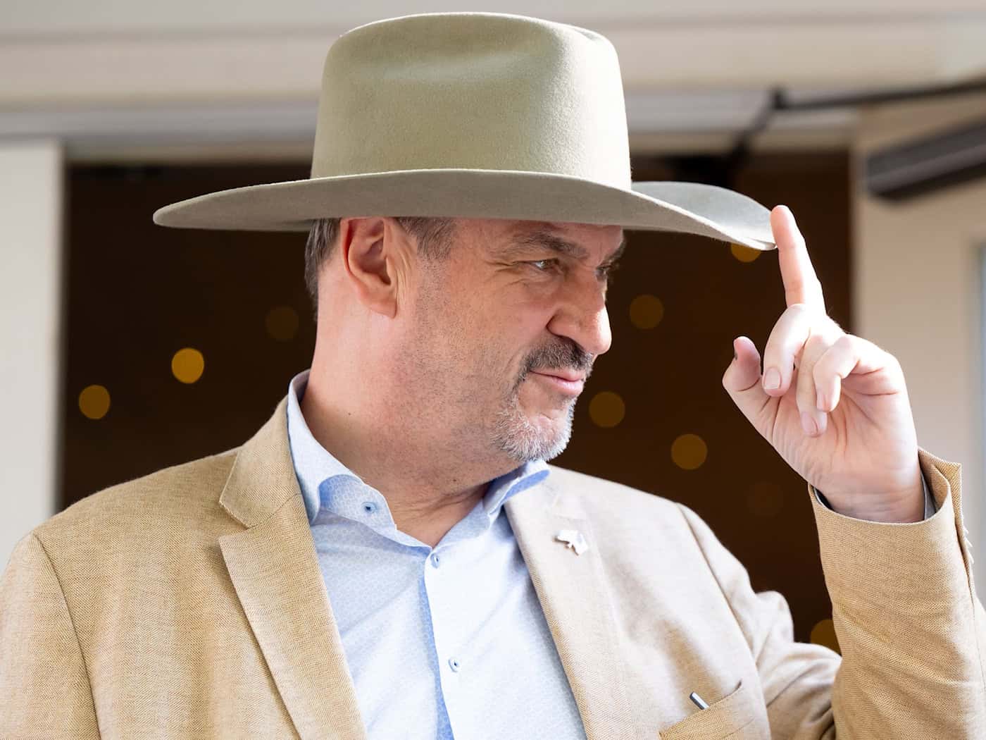 CSU-Chef Söder war erst vor einem Monat selbst in den USA. Nach der neusten Drohung aus Washington von US-Präsident Trump rät Söder zu Gelassenheit auf beiden Seiten. (Archivbild) / Foto: Sven Hoppe/dpa