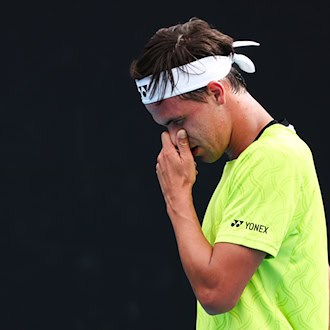 Daniel Altmaier verpasst in München die Runde der besten Acht. (Archivbild) / Foto: Frank Molter/dpa