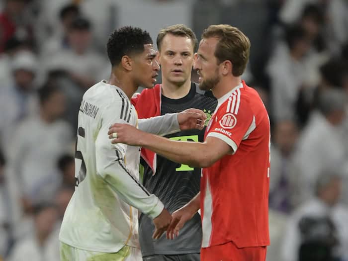 Dürfen Manuel Neuer (m) und Harry Kane (r) gegen St. Pauli durchschnaufen? (Archivbild) / Foto: Peter Kneffel/dpa