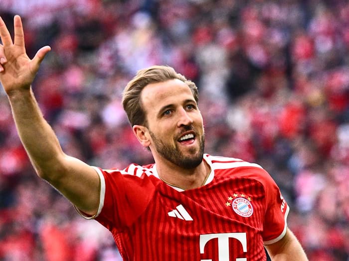 Drei Tore am letzten Spieltag: Bayern-Stürmer Harry Kane beendet auch seine dritte Bundesliga-Saison als Torschützenkönig.  / Foto: Tom Weller/dpa
