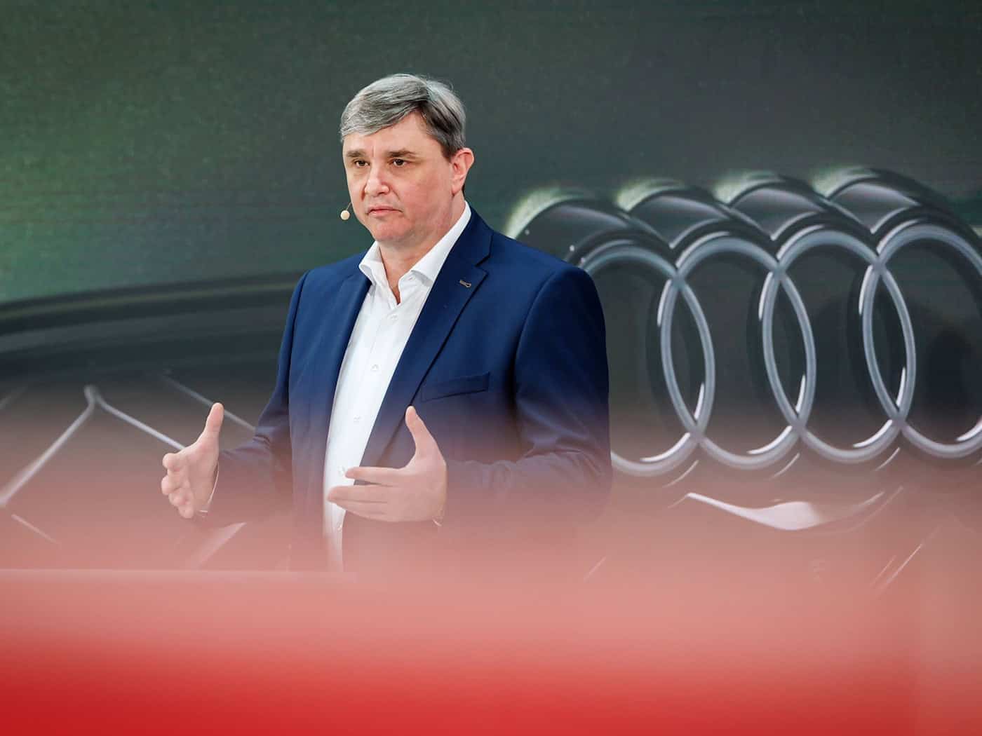 Audi-Finanzchef Rittersberger muss einen weiteren Gewinnrückgang vermelden. (Archivbild) / Foto: Daniel Karmann/dpa