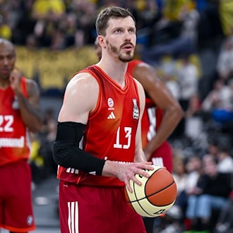 Andreas Obst und die Bayern-Basketballer haben das erste Spiel in den Bundesliga-Playoffs gewonnen. (Archivbild) / Foto: Sven Hoppe/dpa