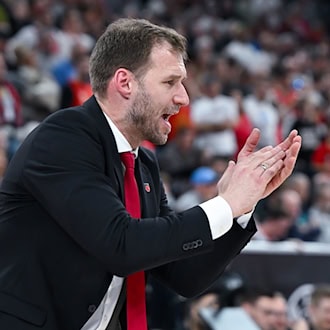 Anton Gavel hat mit Bamberg auch das zweite Heimspiel gegen seinen ehemaligen Club Ulm gewonnen. (Archivbild) / Foto: Sven Hoppe/dpa