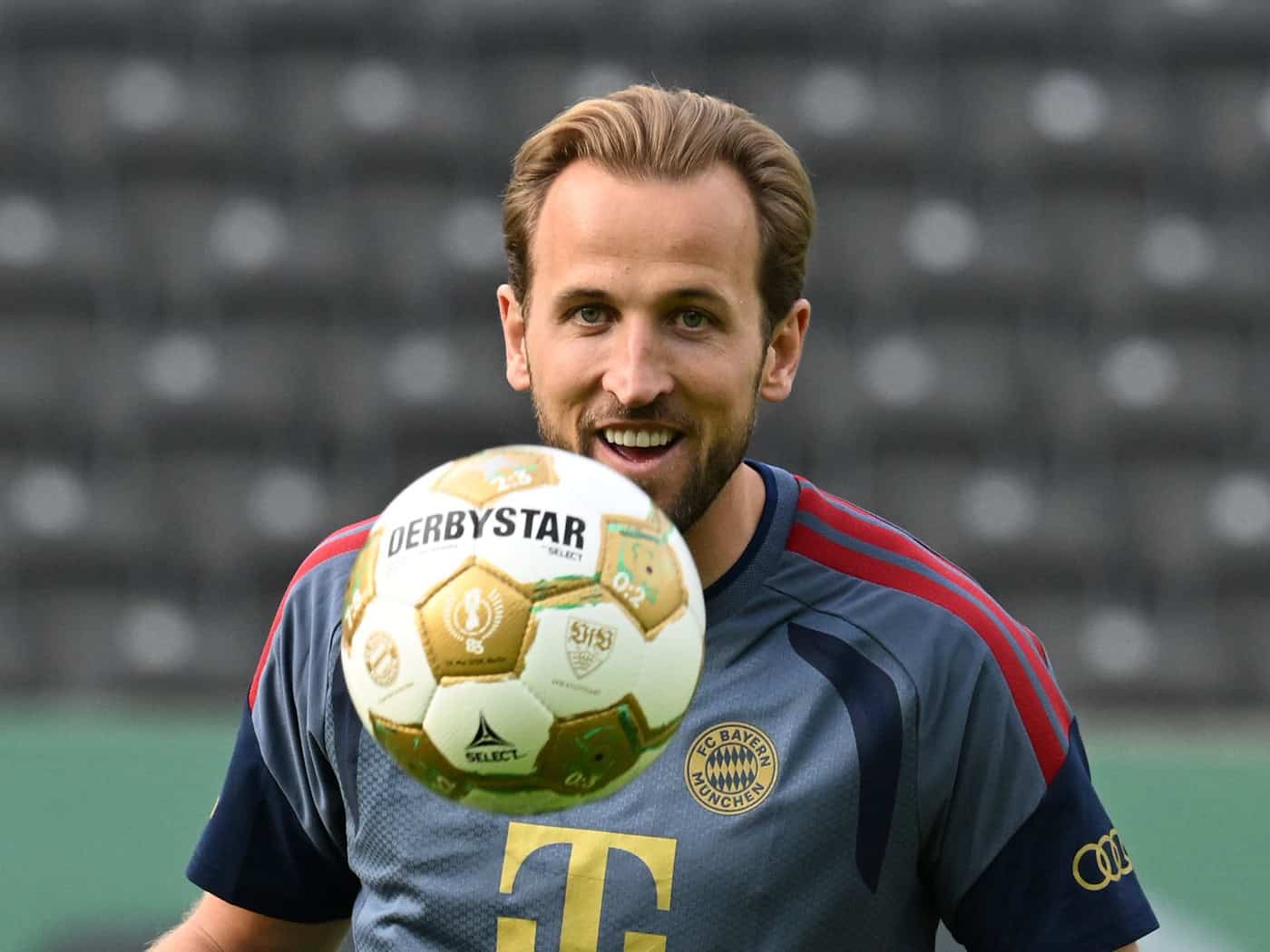 Harry Kane hat auf dem Weg ins Finale sieben der 14 Bayern-Tore erzielt. / Foto: Soeren Stache/dpa
