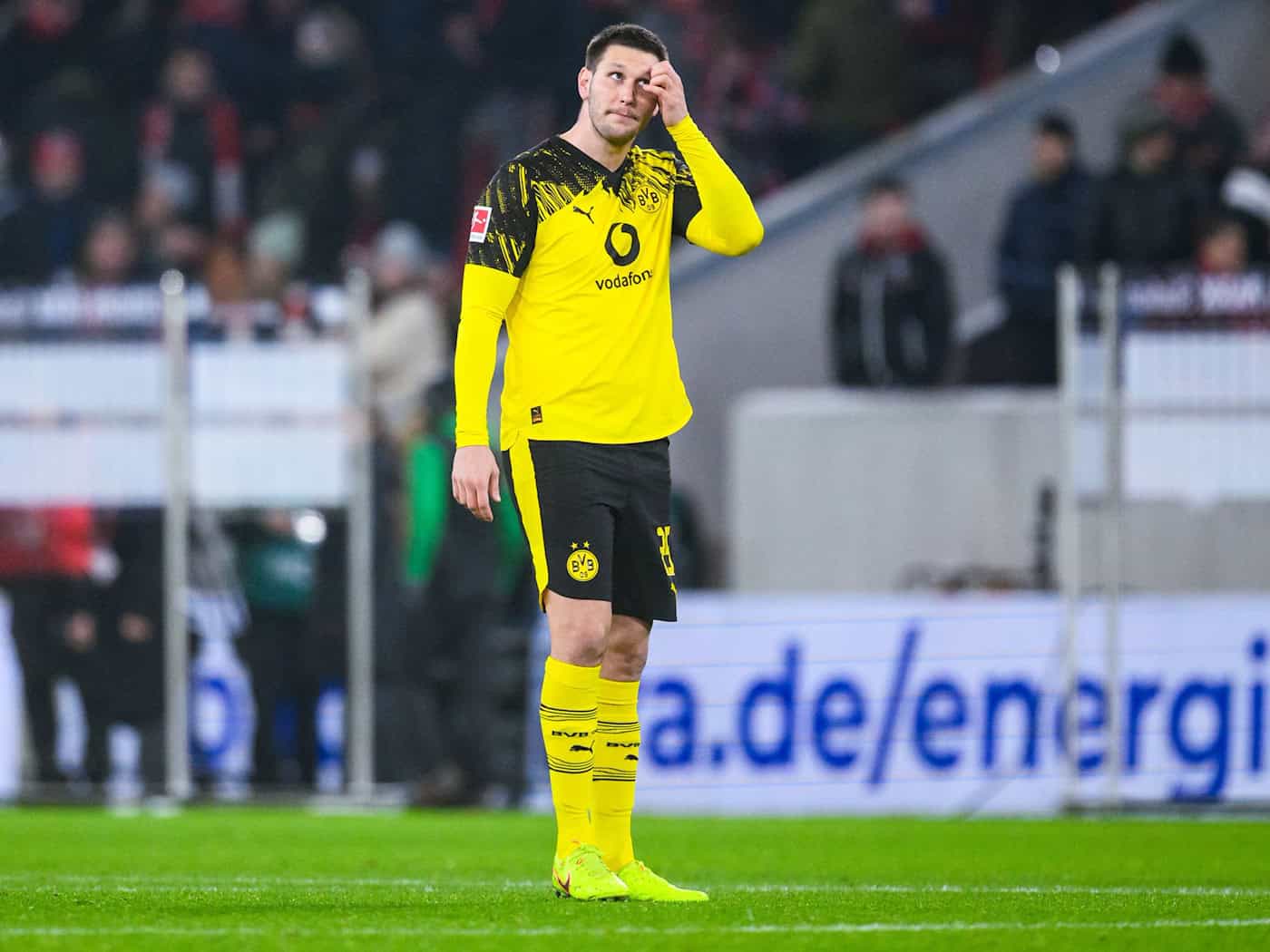 Dortmunds Abwehrspieler Niklas Süle wird nach der Saison seine aktive Karriere beenden. (Archivbild) / Foto: Tom Weller/dpa